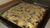 Kecaný koláč (Kleckslkuchen), upečený koláč