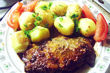 Vepřové steakové plátky v troubě