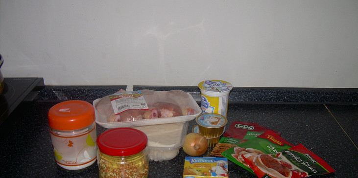 Verunčino kuře na paprice (Ingredience)