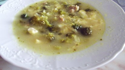Vícesýrová polévka s brokolicí a mletým masem, Vícesýrová polévka s brokolicí a mletým masem