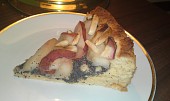 Kynutý hruškovo-makový koláč s mandlemi