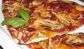 Rychlá pizza "domácí" sýrová a chorizo