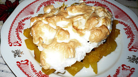 Oranžová dýně zapečená se sněhem