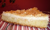 Tvarohový koláč s kokosem a mandlemi