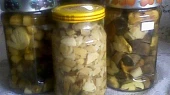 Houby ve slaném nálevu podle Marty, houby ve slaném nálevu