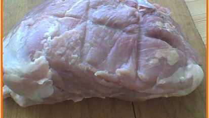 Vepřové roládky plněné mrkví pro Tejaju, 3/4kg vepřového plecka