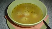 Sváteční česneková polévka se sýrovými knedlíčky, Sváteční česneková polévka se sýrovými knedlíčky
