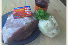 maso,celer,domácí rybíz.marmeláda