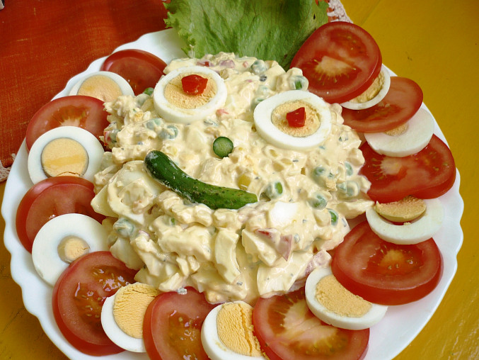 Vajíčkový salát Aladár