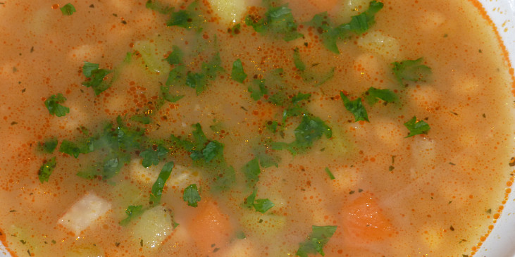Cizrnová polévka se zeleninou