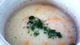 Polévka z haluškové vody