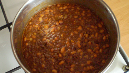 Snadné chilli con carne, Uvařené chilli con carne