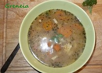 Zeleninová polévka s ovesnými vločkami