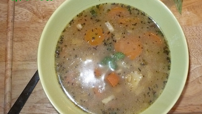 Zeleninová polévka s ovesnými vločkami, Zeleninová polévka s ovesnými vločkami