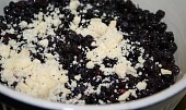 Crumble s borůvkami