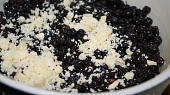 Crumble s borůvkami