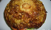 Houbový burger, upečená houba