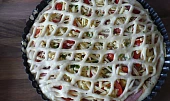 Pizza pod mřížkou