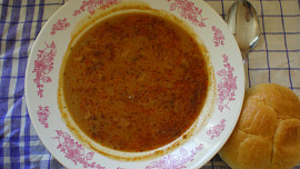 Dršťková polévka z kotrče