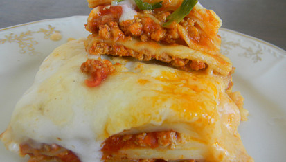 Lasagne s vepřovým masem