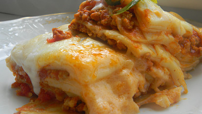 Lasagne s vepřovým masem