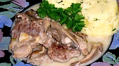 Krkovička s hlívovou omáčkou
