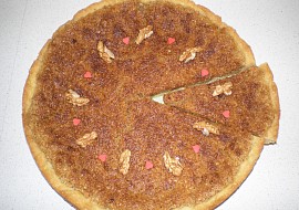 Ořechový žravý koláč