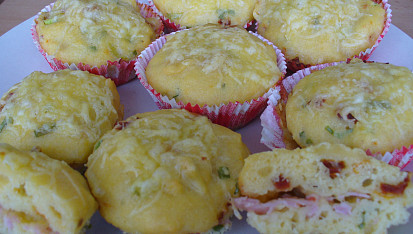 Plněné slané muffiny