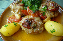 Zapékané řecké placičky (keftedes)