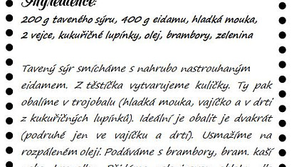 Sýrové kuličky, Recept
