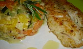 Pangasius s cuketovo-patizonovým teplým salátem, Pangasius s cuketovo-patyzónovým teplým salátem