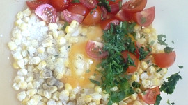 Plnená tykev ( cuketa ) s kukuřicí