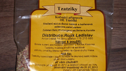Tzatziky těstoviny se zeleninou a  liškami
