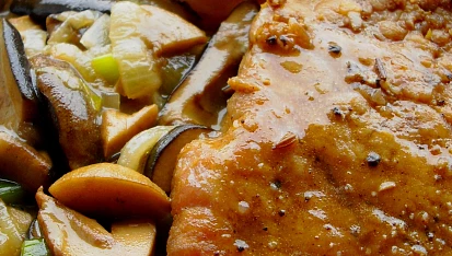 Vepřové karé s houbovým ragů, Vepřové karé s houbovým ragů