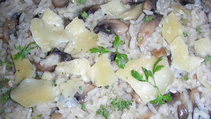 Houbové rizoto
