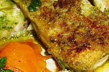 Nilský okoun v bazalkovo-parmezánovém pestu