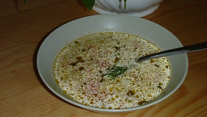 Letní polévka z tykve