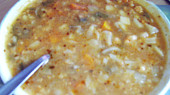 Mačkaná květáková polévka s houbami, Mačkaná květáková polévka s houbami