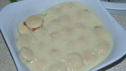 Zalévané piškoty, vrstvy