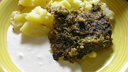 Nákyp nebo sekaná ze sojového granulátu s kroupami