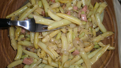 Česnekové fazolky na citronovém pepři