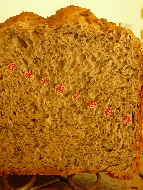 Makový chleba s kváskem a semínky