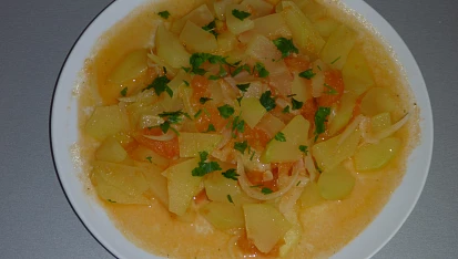 Tykev s rajčaty
