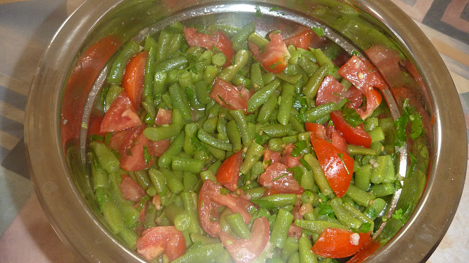 Fazolkovo - rajčatový salát