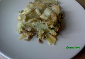 Lasagne s brokolici a hlivou