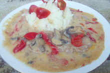 Vepřové řízky barbecue se zeleným pepřem