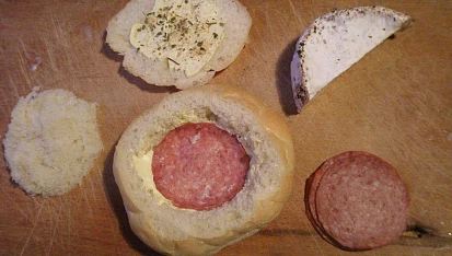 Houska s tekoucím Hermelínem