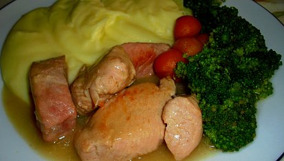 Krůtí kostky ve vlastní šťávě s brokolicí, Krůtí kostky ve vlastní šťávě s brokolicí