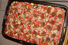 pizza miřící do trouby na prvních deset minut