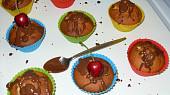 Tvarohové muffiny s čokoládou, hotové muffinky